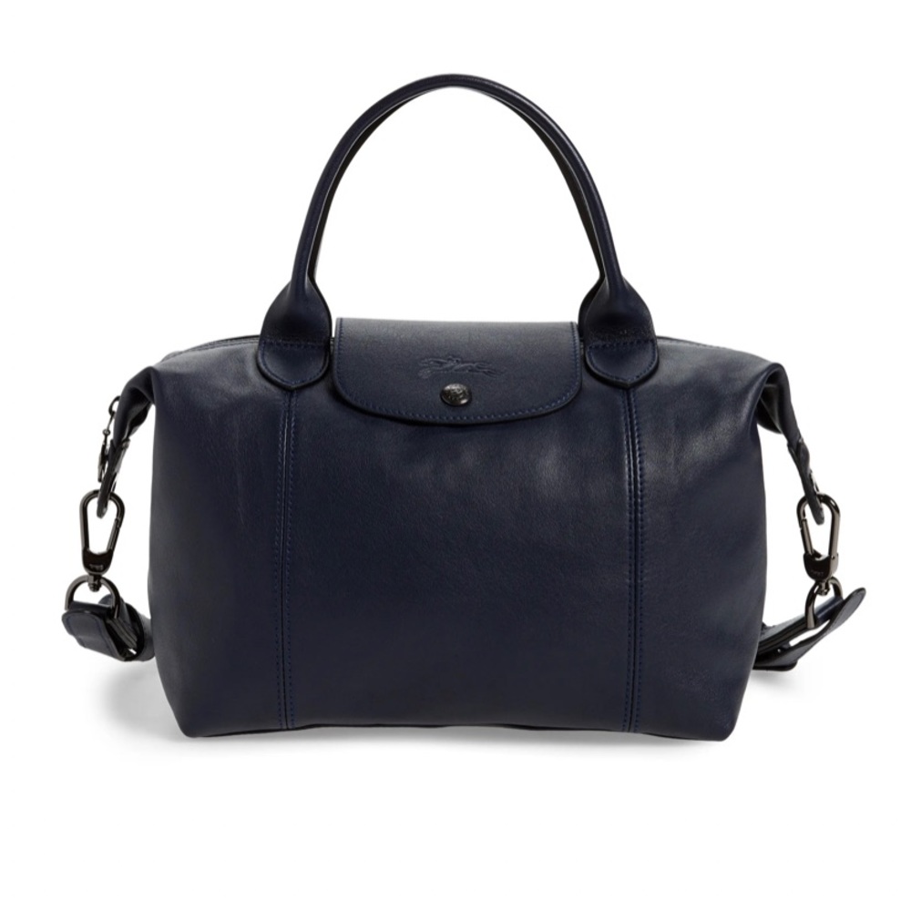 Longchamp Le Pliage Cuir Leather Shoulder Bag